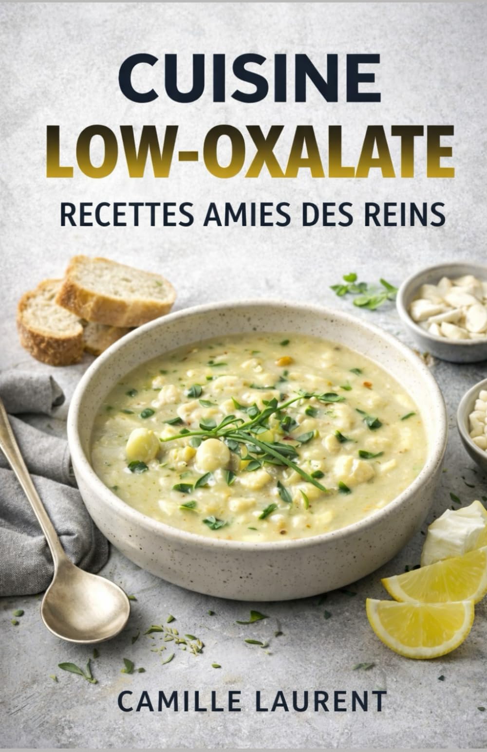 Cuisine Low-Oxalate — Recettes Amies des Reins : 60 recettes simples et gourmandes, pauvres en oxalates, pour le quotidien: Petits-déjeuners, plats, ... pour une alimentation rénale plus sereine