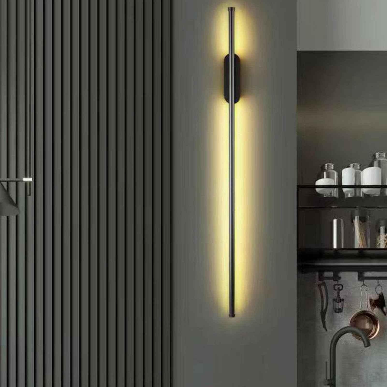 Barra de Luz LED, Barra de Luz de Pared LED Ajustable de 3 Modos, Luminaria Suave para Dormitorio y Sala de Estar, Lámpara de Pared Que Ahorra Espacio