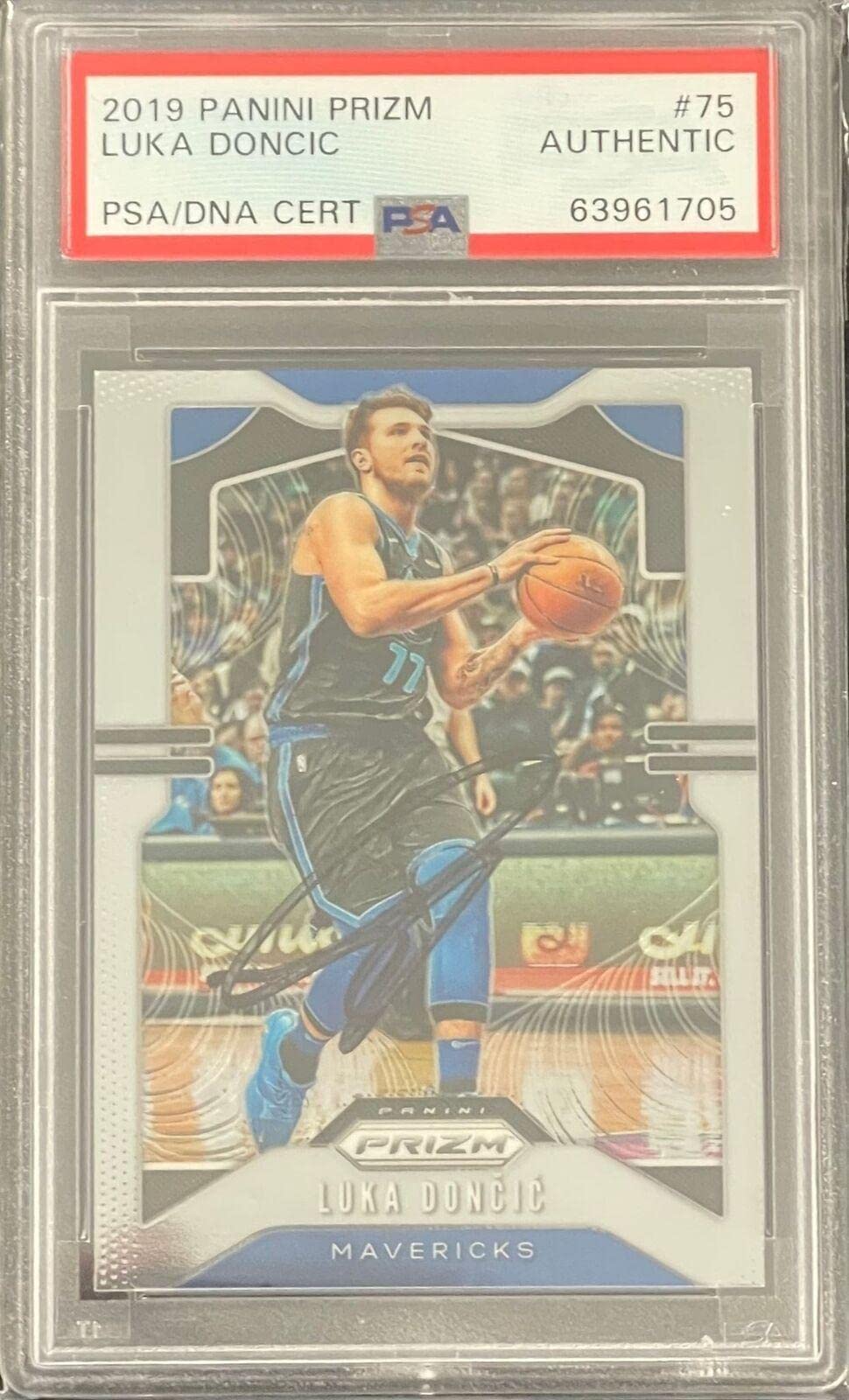 Amazon.com: 2019 Panini Prizm #75 Luka Doncic Signed Card AUTO PSA