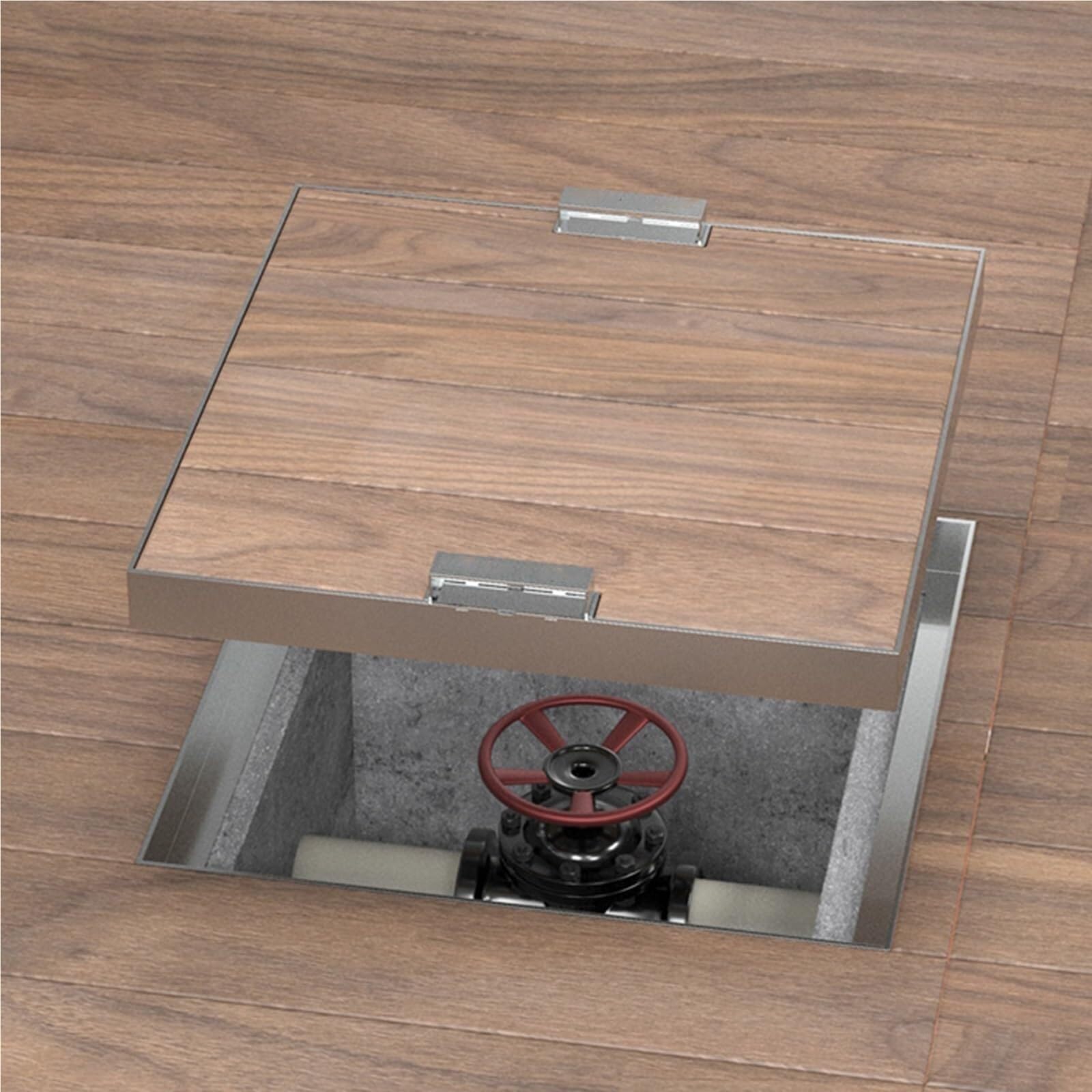 Couvercle de vidange invisible 36x36 cm pour supprimer les grilles de cour