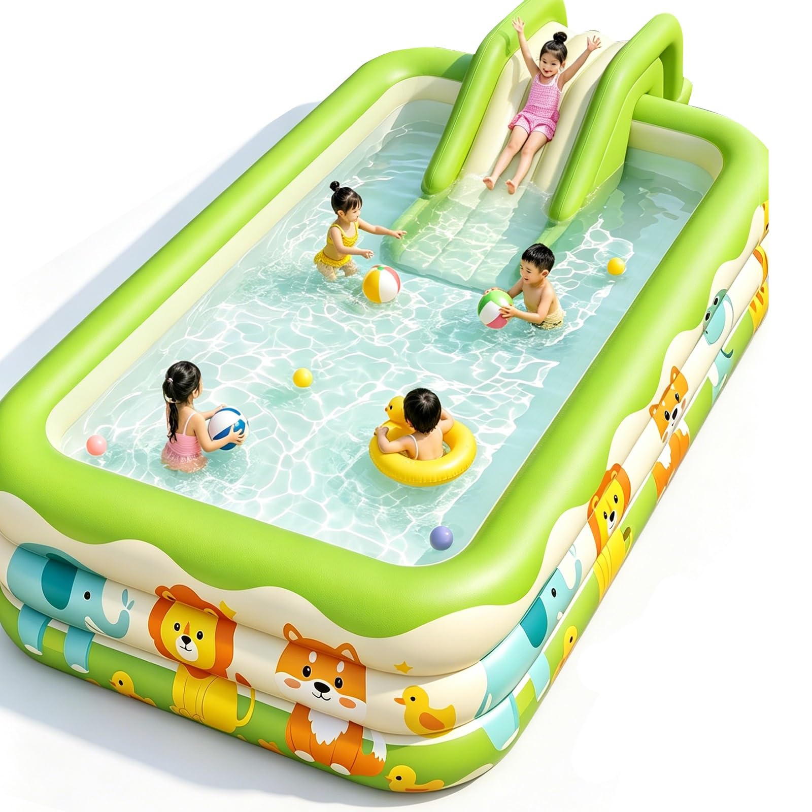 Piscines Gonflables pour La Baignade Piscine Rectangulaire Familiale