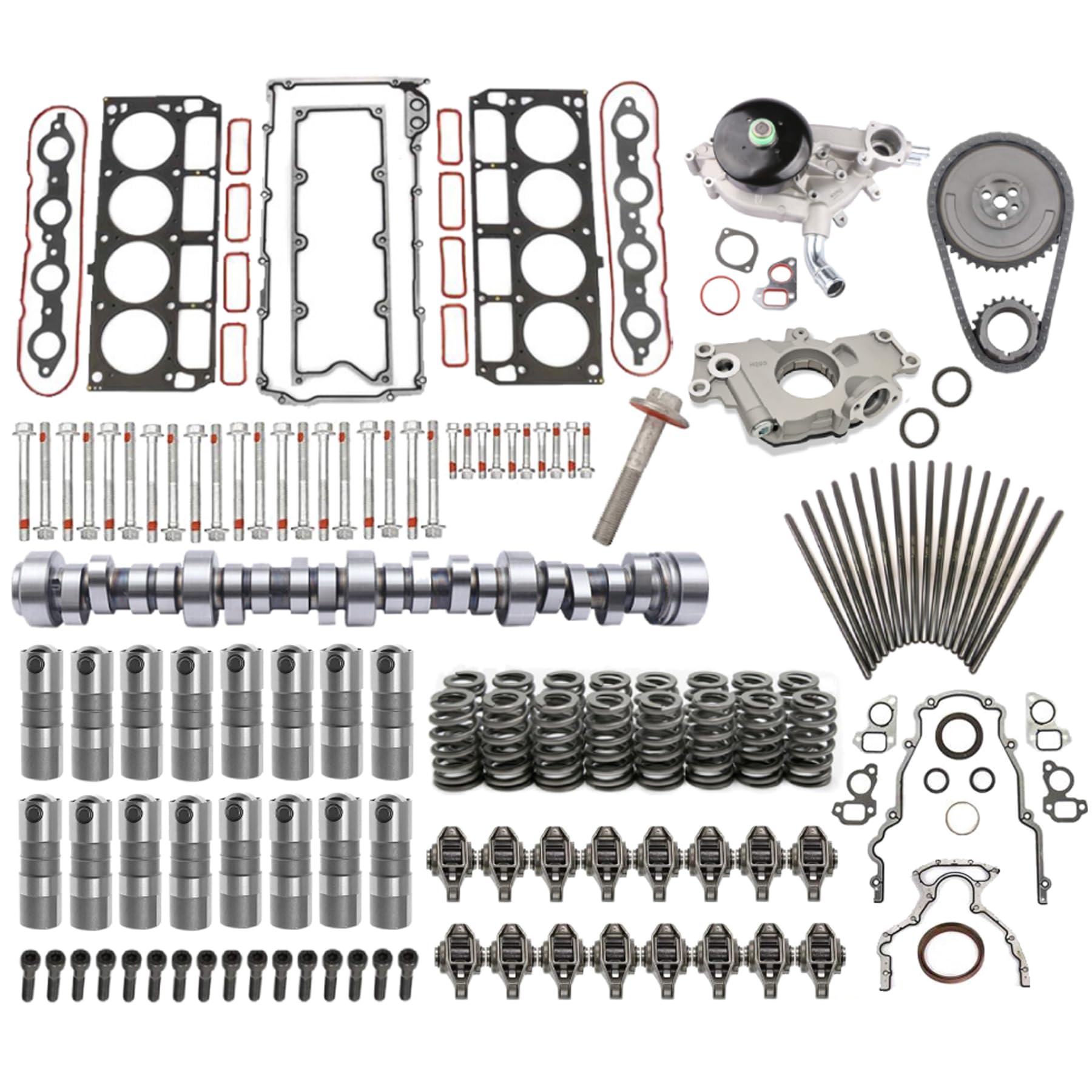 12499225,HL124,E1840P Sloppy Mechanics Stage 2 Cam Lifters Timing Chain Kit for Chevy for GMC 4.8 5.3 6.0L