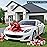 Zonon Big Car Bow Giant Car Bow with 20 ft Ribbon for Large Gift Wrapping New Houses Huge Present Birthday Christmas Decor(20 Inch,Glossy Red)