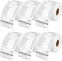 Vista 13 de Repuesto para DYMO 30270 Thermal – Cruxer 2 rollos de papel de recibo blanco no adhesivo de 2-1/4 pulgadas x 249 pies / 2.244 in x 249.3 ft