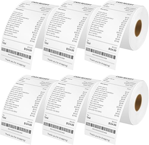 Miniatura 13 de Repuesto para DYMO 30270 Thermal – Cruxer 2 rollos de papel de recibo blanco no adhesivo de 2-1/4 pulgadas x 249 pies / 2.244 in x 249.3 ft