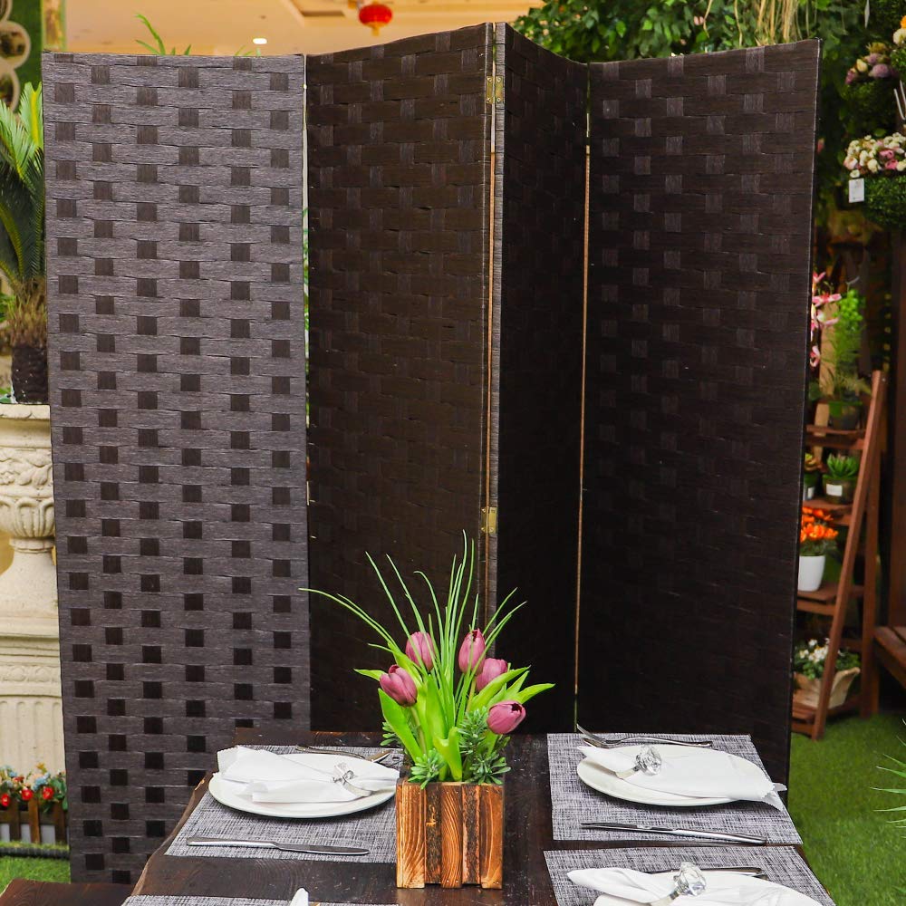 Buy YATAI Bamboo wooden Room Dividers and Folding Privacy Screens 4
