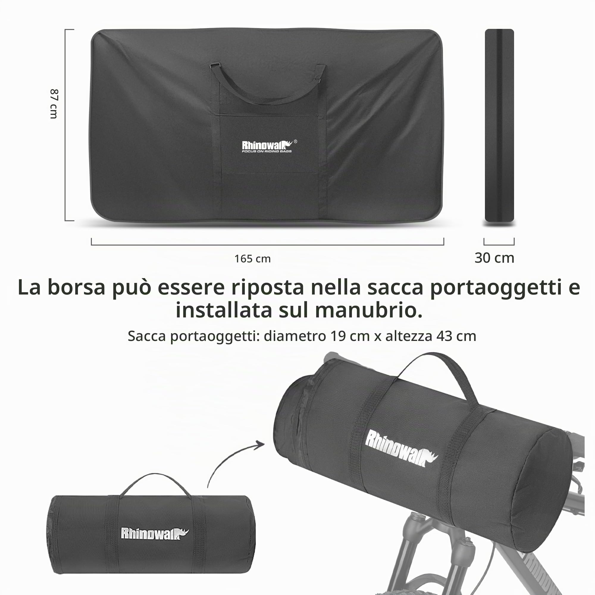 UBORSE Borsa per Bicicletta da 29 pollici, Borsa per il Trasporto della Bici Pieghevole, Impermeabile Sacchetto Porta Bici, Borse da viaggio della Bici Pieghevole in Treno in Aereo