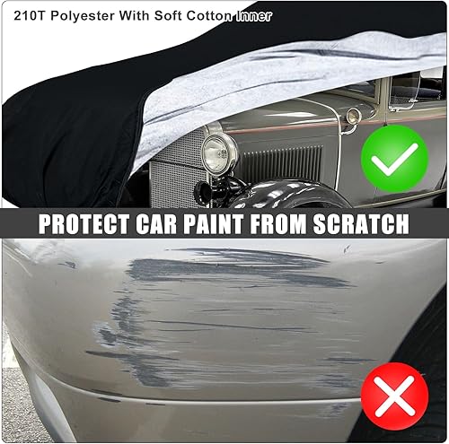 Miniatura 6 de Funda impermeable para automóvil compatible con Ford Modelo A 1928-1931, accesorios sedánconvertible sedán, 210T para todo tipo de clima, con