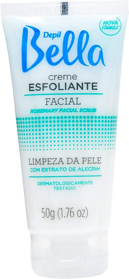 Creme Esfoliante Facial de Alecrim, Depil Bella, 50G