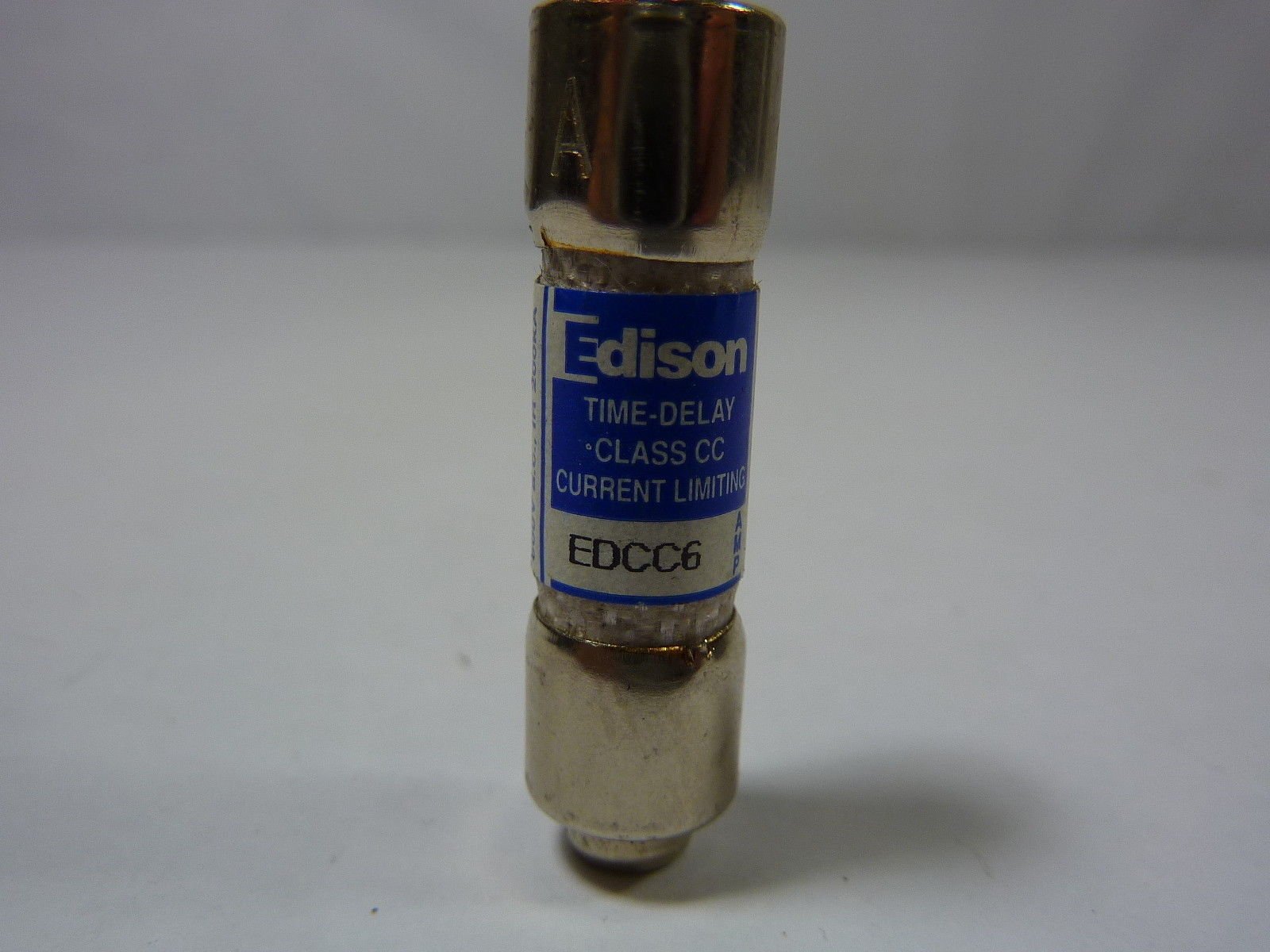 EDISON FUSE EDCC6 Class CC, 6 A, Fuse, Ferrule, TIMEDELAY, 600 VAC