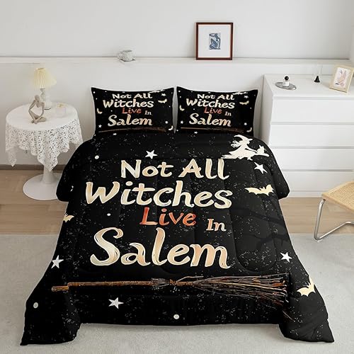 Miniatura 10 de Juego de edredón de calabaza otoñal, tamaño Queen, diseño de arco iris, caricaturas, hojas de arce, juego de edredón para niños y niñas, juego de