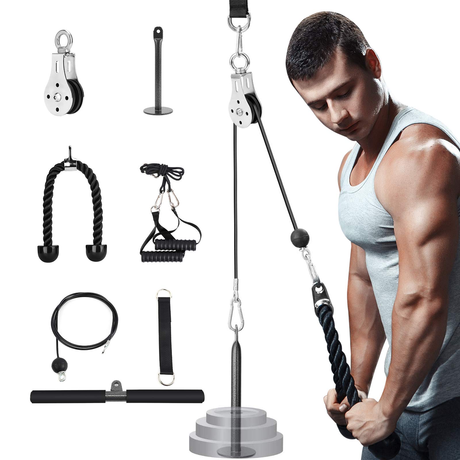 Buy Pulley Cable Machine System, Home Gym Equipment with Loading Pin