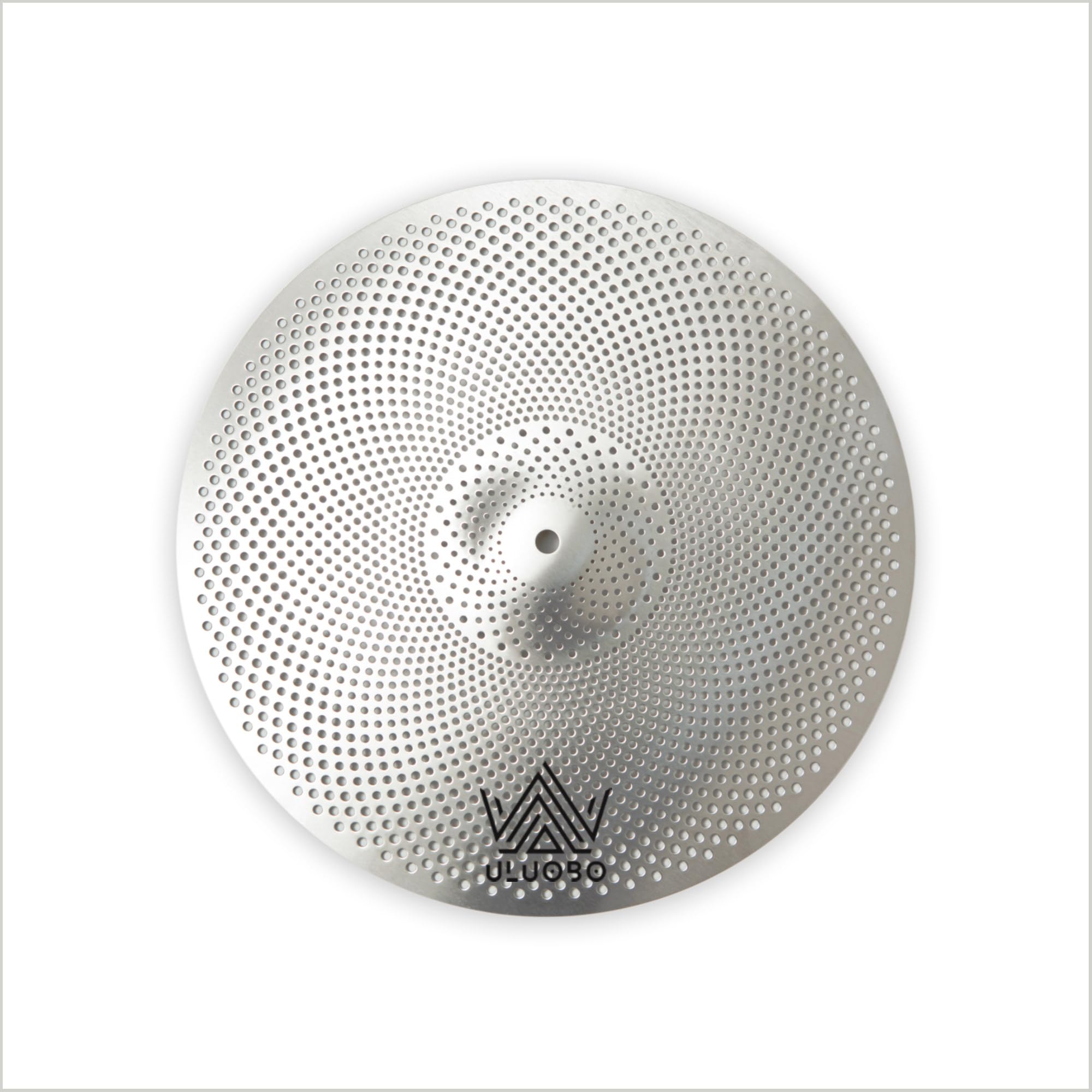 Platillos de bajo volumen Hi Hat, platillo silencioso de 14 pulgadas para práctica (1 pieza, plateado)