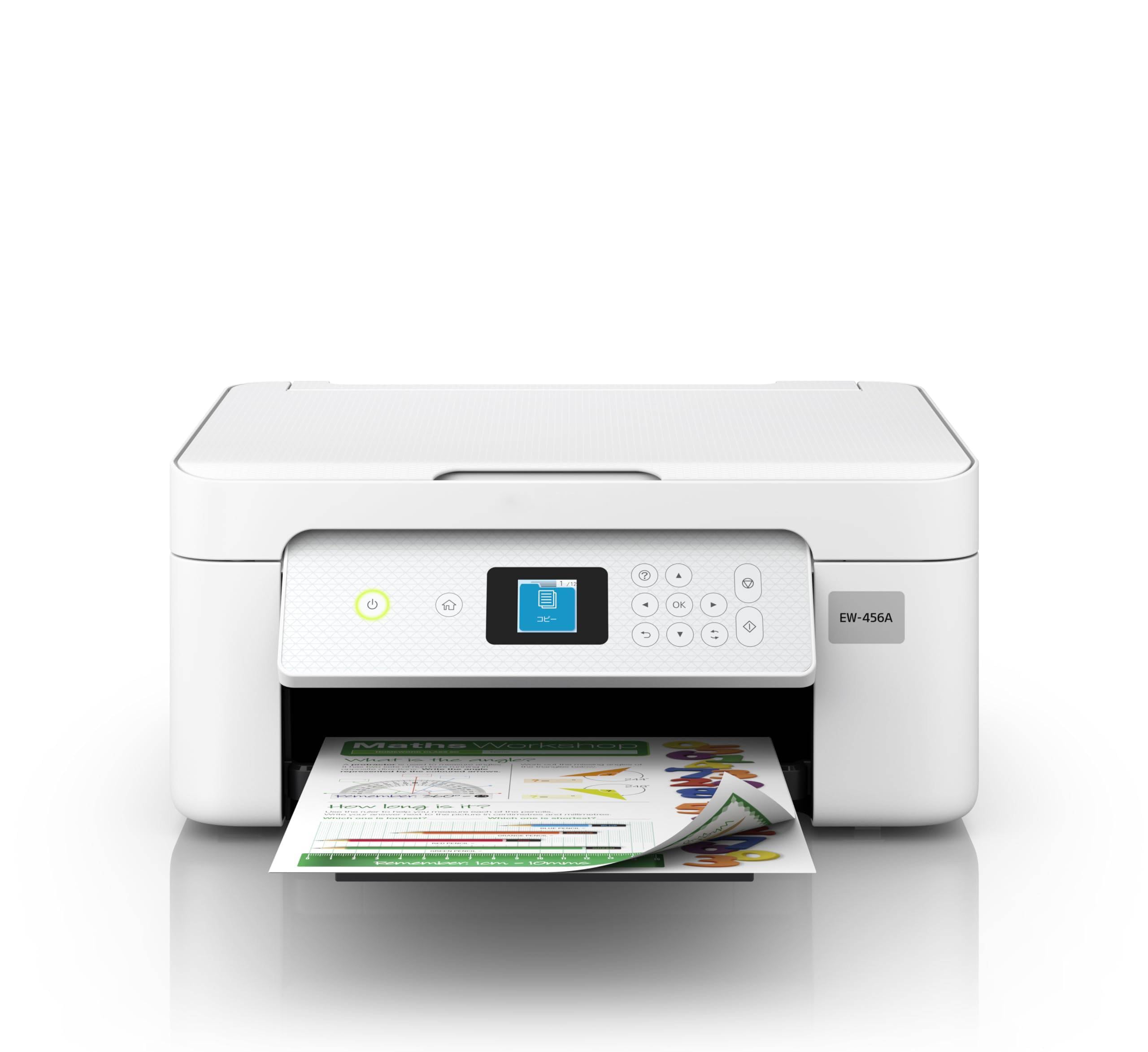EW456A プリンター 本体 新品 コピー機 EW-456A WP32 EPSON EW-456A A4カラーインクジェット複合機 ホワイト | ヤマダ