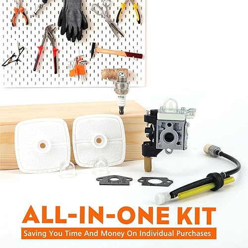 Miniatura 3 de HIPA carburador con combustible, kit de mantenimiento con bujía para ECHO GT200, GT201i, HC150, HC151, PE200, PE201, PPF210, PPF211, SRM210 y
