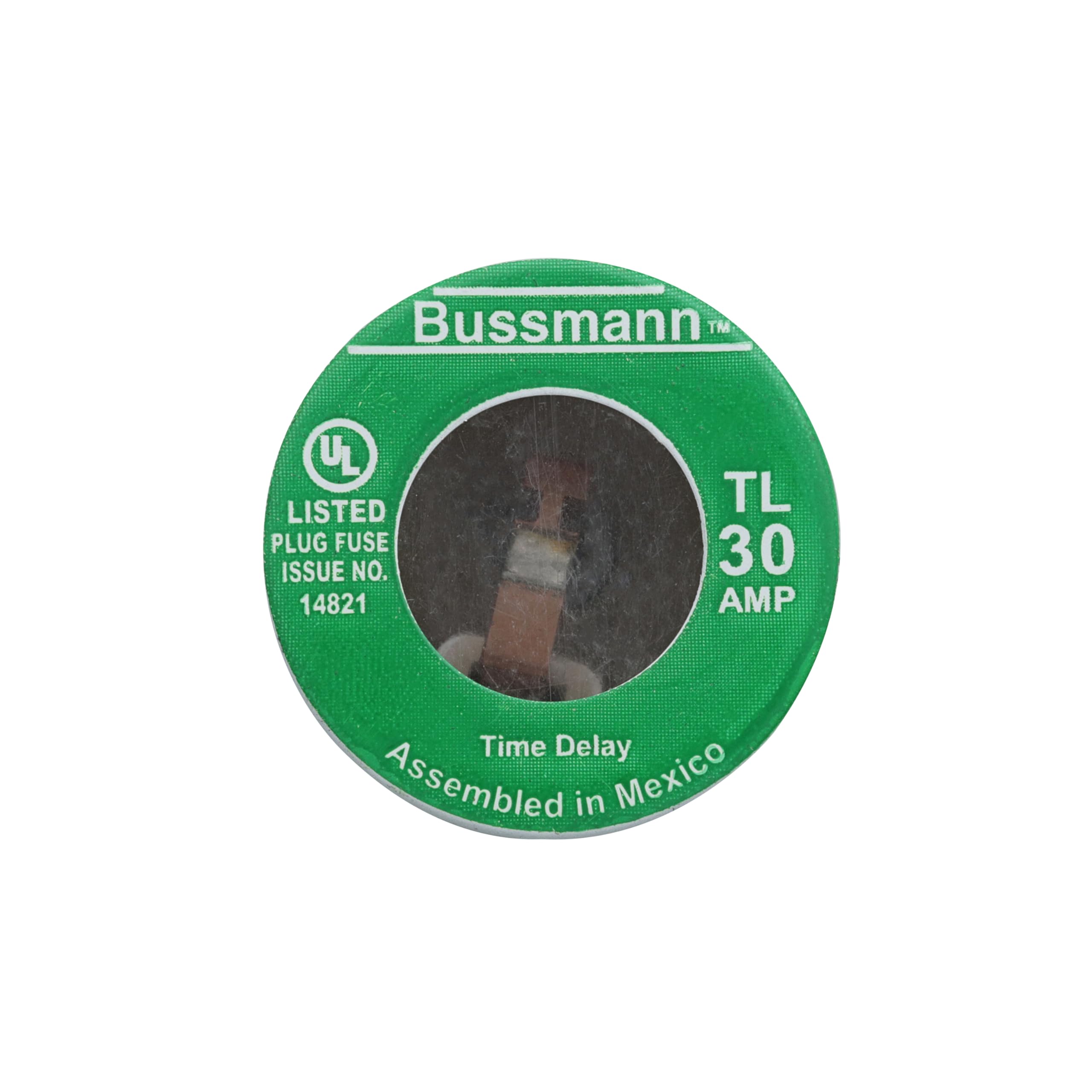 Bussman TL-30PK4 30 Amp TL Edison Plug Time Delay Fuse 4 Count