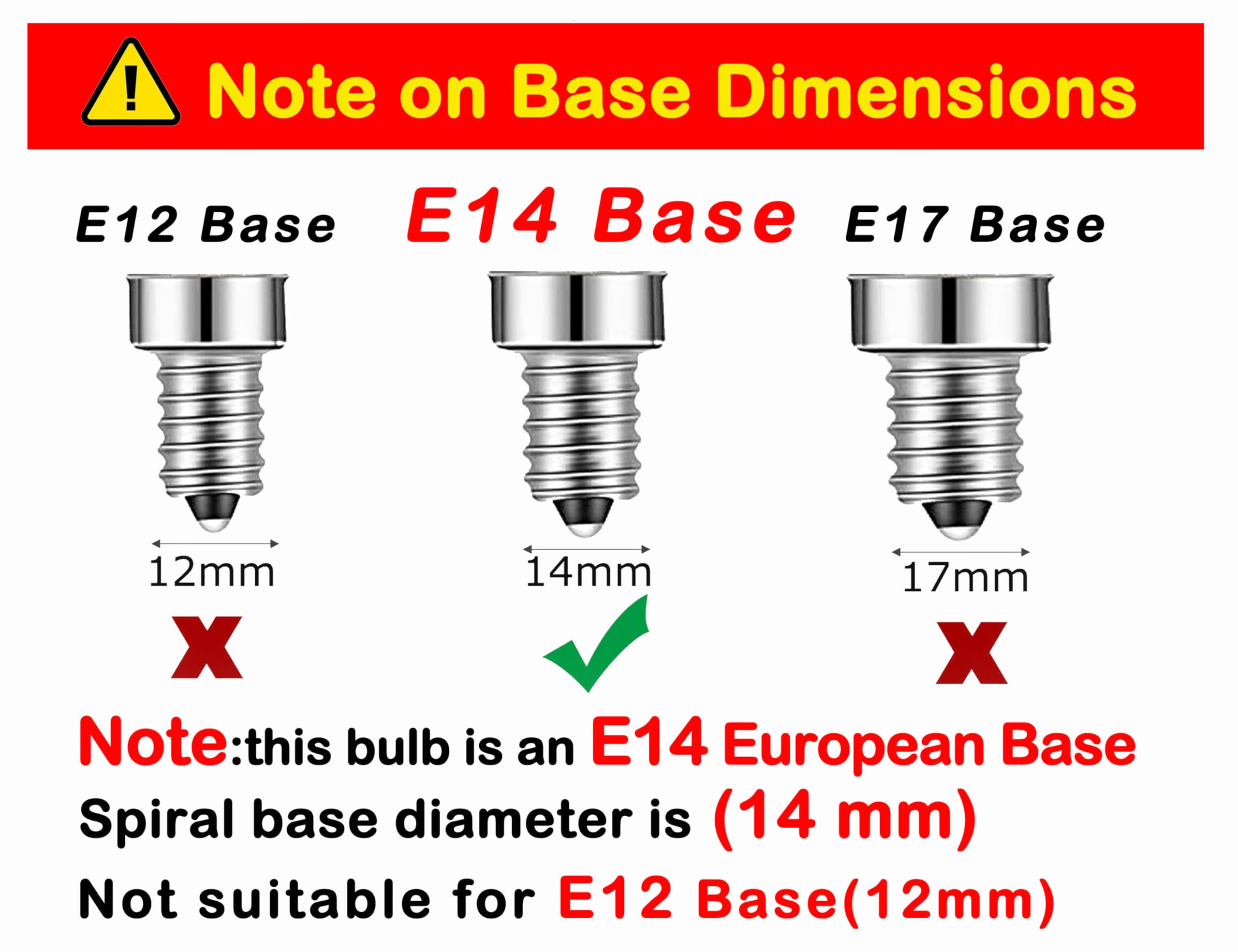 Lampadina Edison a filamento LED E14, 2 W, bianco caldo 2700 K, non dimmerabile (confezione da 4)