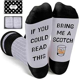 Zmart Drink Gifts for Men - Scotch Whiskey Socks for Drink Lovers, Beer Coffee Gifts