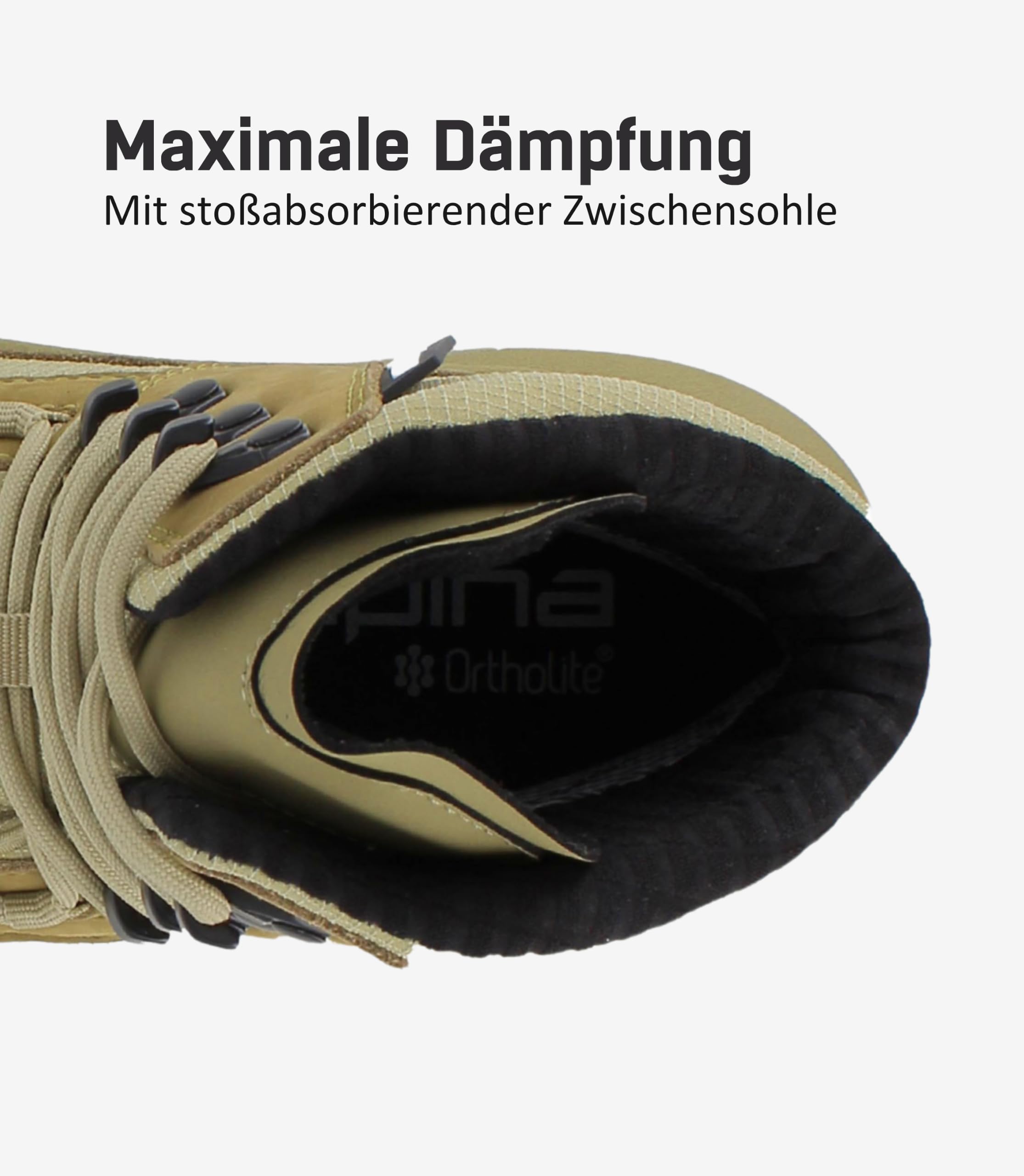 Alpina Lynx Wanderschuhe Herren und Damen | Wasserdichte Trekkingschuhe Herren und Damen, Mit Sympatex, Stormsohle, Leder & Ripstop