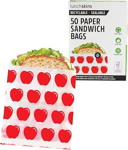 Lunchskins - Bolsas de papel reciclables y sellables