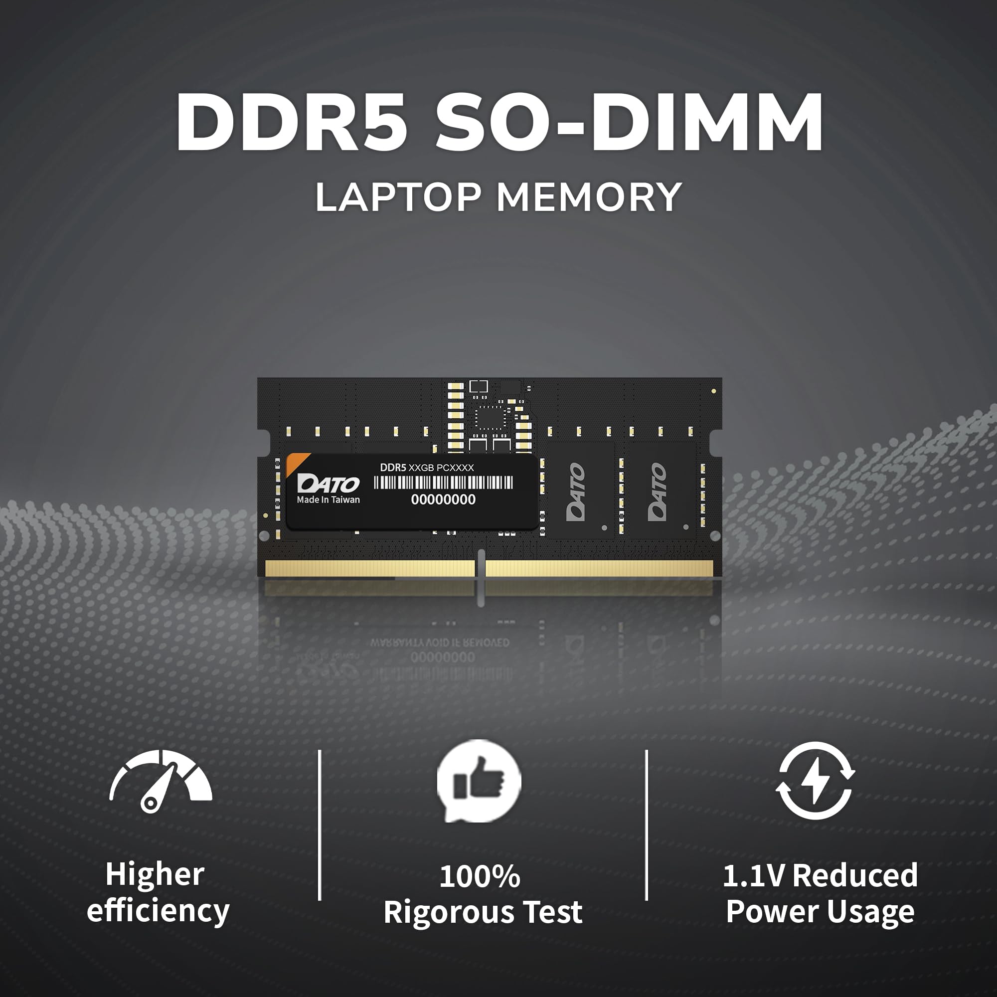 Amazon.com: DATO 8GB RAM DDR5 5600MHz PC5-44800 CL46 SODIMM 1.1V