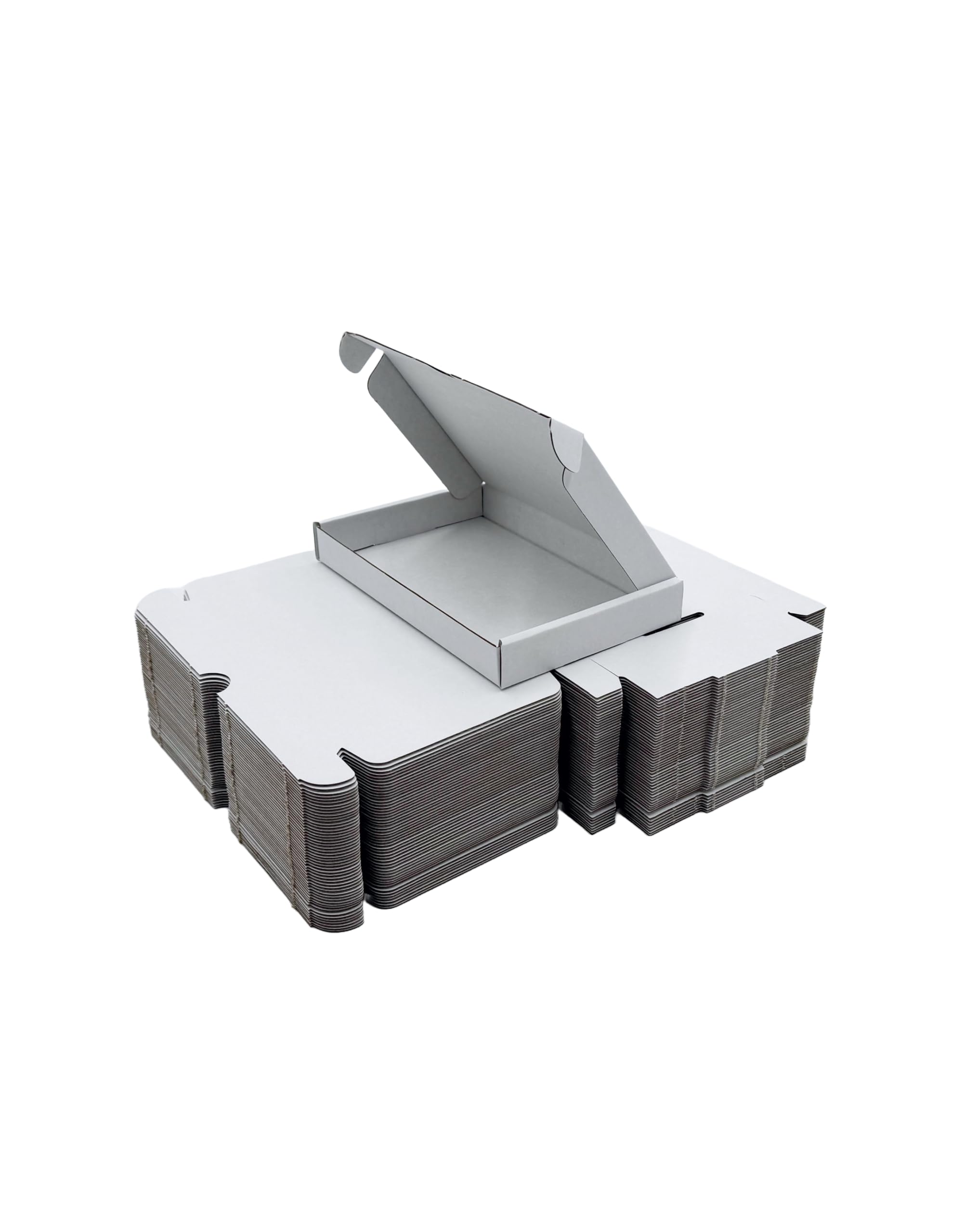 C6 A6 Postal Pip Boxes - Large Letter, Generic Shipping, Cardboard Boxes For Posting - Flat Pack, Small Gift Box, Size 16.3cm x 11.2cm x 2cm - Pack of 50 (White)