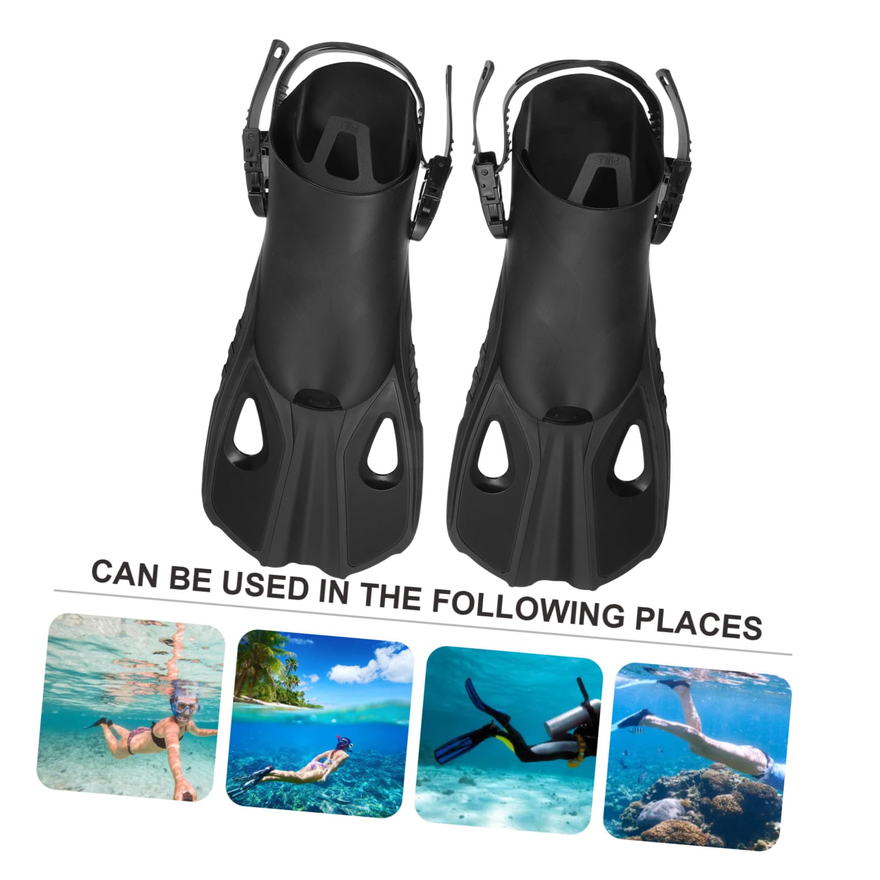 Happyyami Aletas para Nadar Aletas de Natacion para Hombre Aletas Cortas tamaño Viaje Aletas Aletas natación Nadadores Aleta de Buceo Aletas de Snorkel para Adultos Caucho Blue