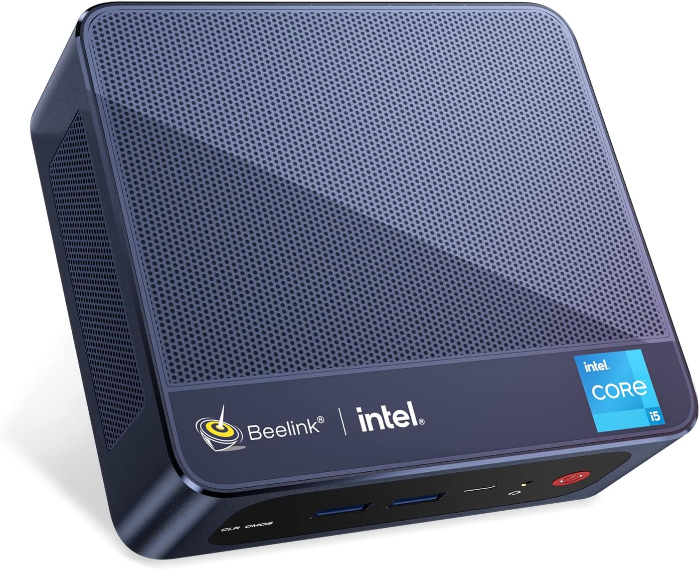 Beelink SEI11 Mini PC, Newest Intel 10th Gen i5-11320H(Up to 4.5GHz) 4C/8T, Mini Computer 16GB DDR4 RAM 500GB NVMe SSD, Micro PC 4K@60Hz Dual Screen Display, Decktop PC WiFi6 BT5.0 57W HTPC