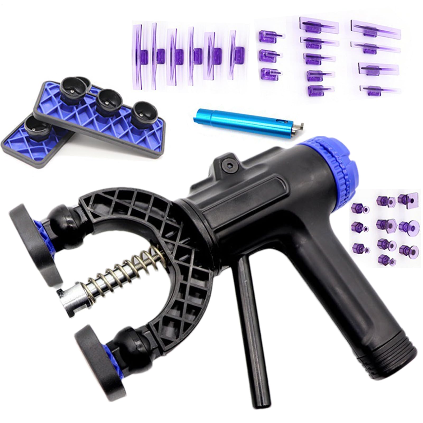 Kit di Riparazione Ammaccature Potente Strumento Manuale Regolabile a | Tiratore di Ammaccature a Per Manutenzione Veicoli Moto Barche Casa Officina Meccanico Garage