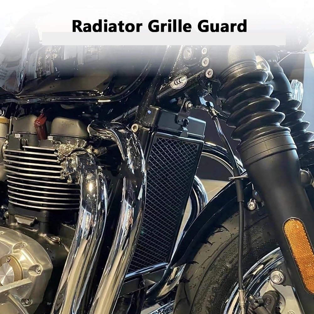 pokrywa chłodnicy motocyklowej Pasuje do Street Twin Speed ​​Thruxton RS Bonneville T100 T120 czarna kratka chłodnicy obudowa ochronna akcesoria ochronne