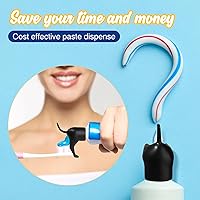 Vista 5 de Paquete de 3 tapas de pasta de dientes para perros, dispensador de pasta de dientes divertido, decoración creativa de pasta de dientes, tapa