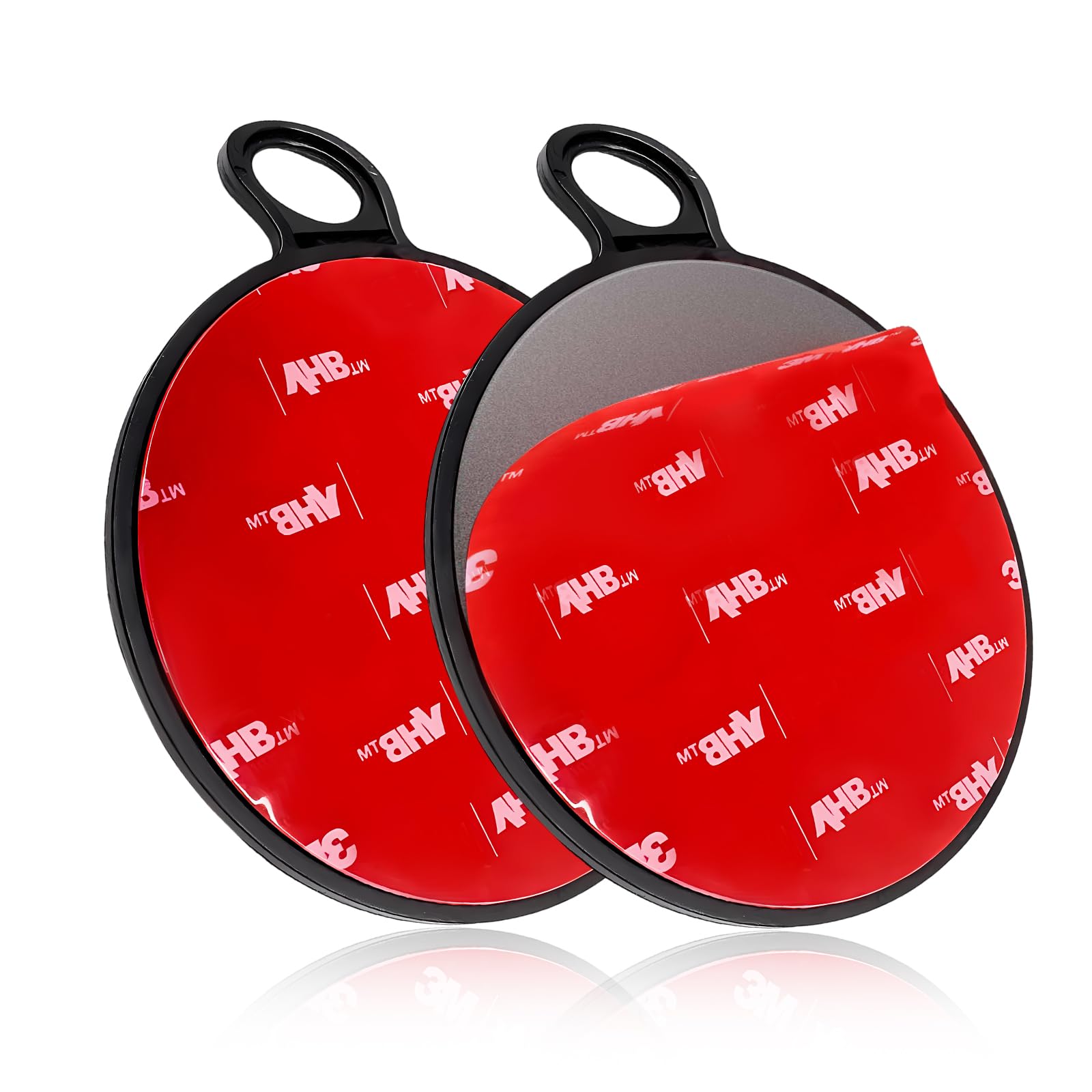 2PCS Dashboard Pad Mounting Disk for Suction Cup, 3.14"(80mm) Car Phone Mount Base with Strong Adhesive, Heat Resistant Sticky Base Dash Mount for Windshield Holder Camera GPS