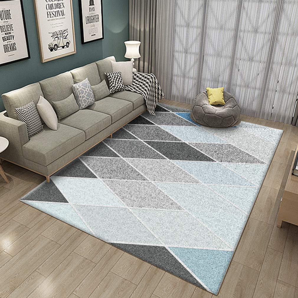 Buy MOXIC Soft Geometric Living Room Area Rugs Rectangular Children Crawling Bedroom Rug Fleece Anti-Slip Carpets Modern Home Decor Mats Indoor Outdoor Runners Nursery 5' X 6.5' — BookShops.in