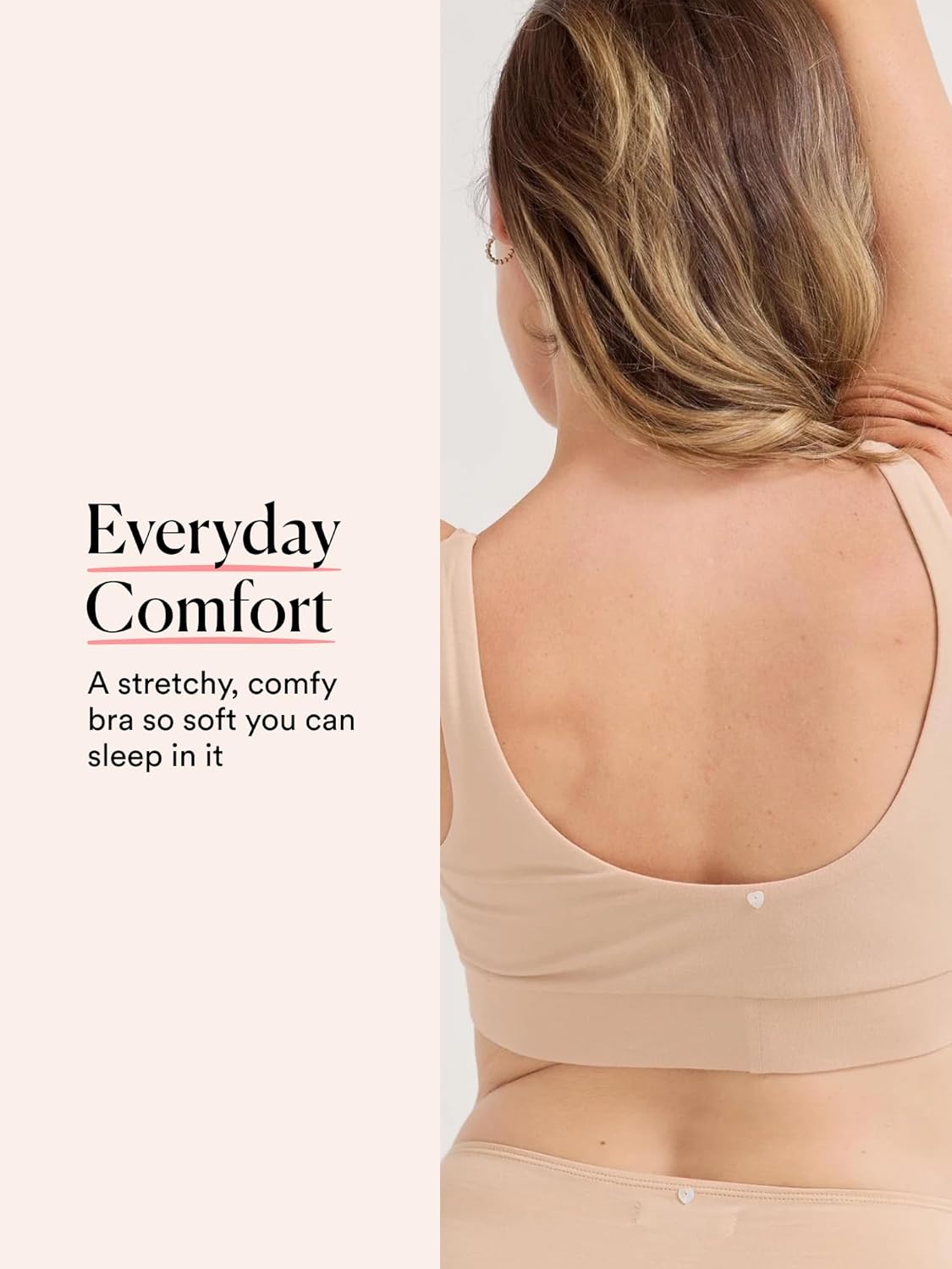 HATCH The Dream Feed Nursing and Sleep Bra, Stretchy & Wireless with Crossover Front Pull-Down Design for Easy Breastfeeding - Image 3