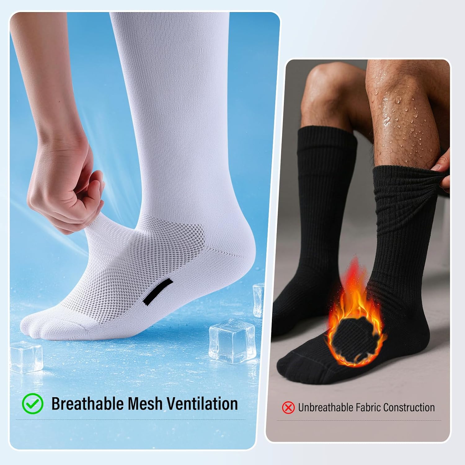 JASGOOD Baseball Softball Socks and Belt Combo Set Breathable Soccer Football Socks for Adult and Youth