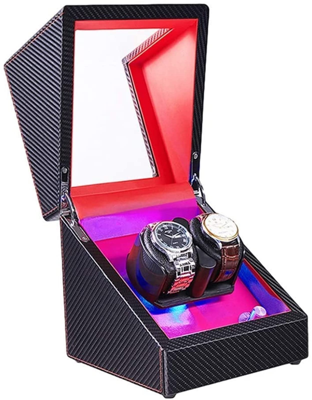 Remontoir de montre automatique avec éclairage LED et 4 modes de rotation