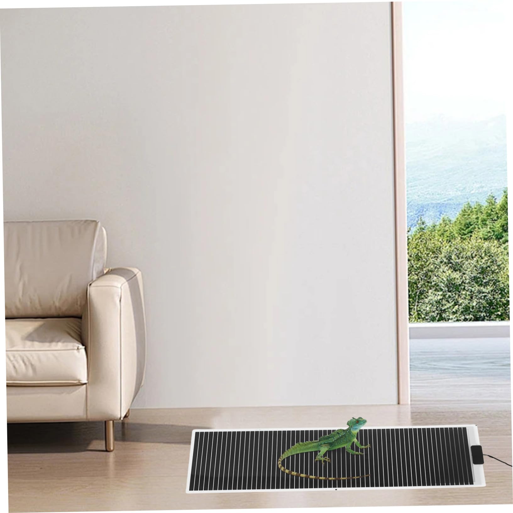 PRETYZOOM Tappetino Riscaldante per Rettili in Vetro Nero, Grafene, Riscaldamento Rapido e Regolazione della Temperatura per Allevamento di Tartarughe e Anfibi
