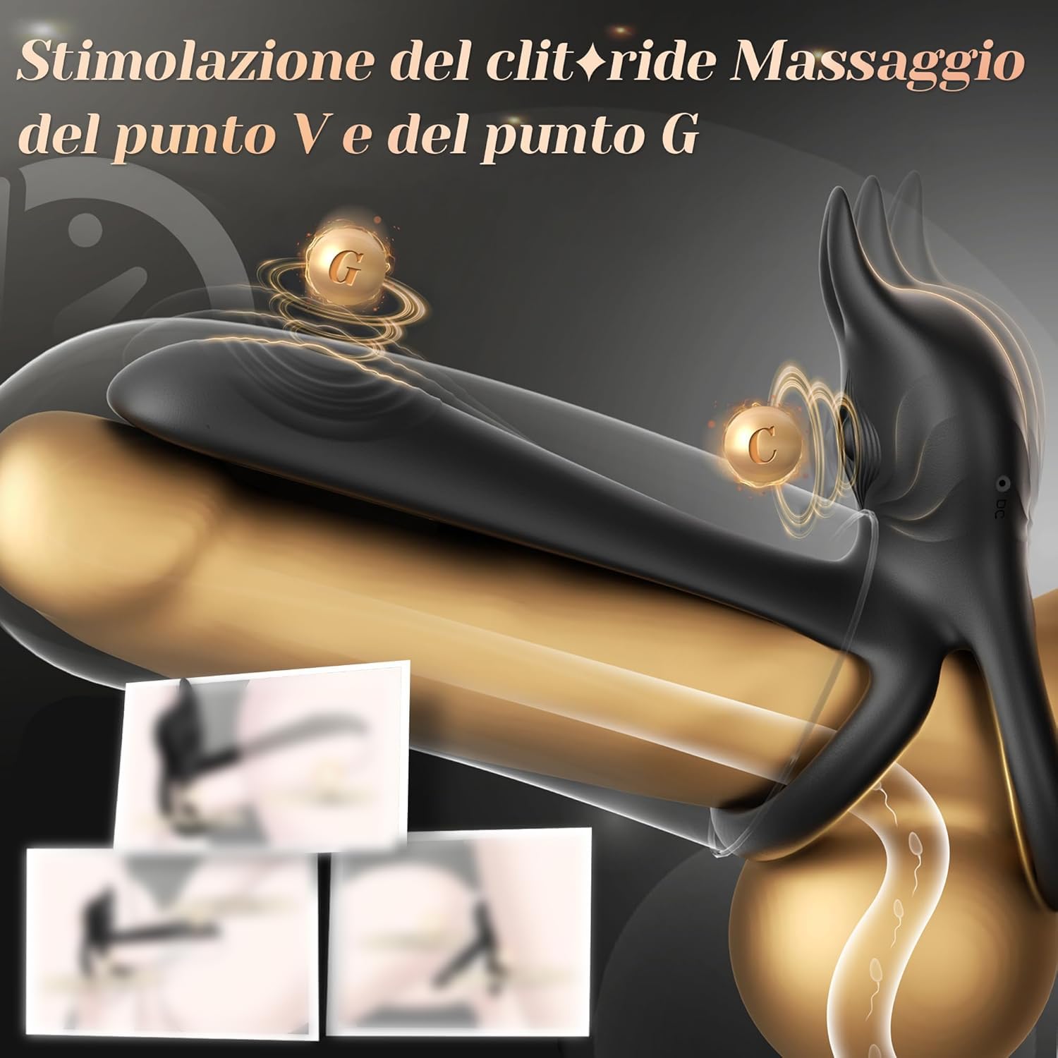 Cacuola Anello Vibrante per Lei e Lui Sex Toys Uomo, 10 Modalità Sexytoysys Uomo Coppia, Vibratore per Uomo con Telecomando, Stimolatore per Clitoride, Anello per Pene da Uomo, Anello Pene Lui Sex Toy