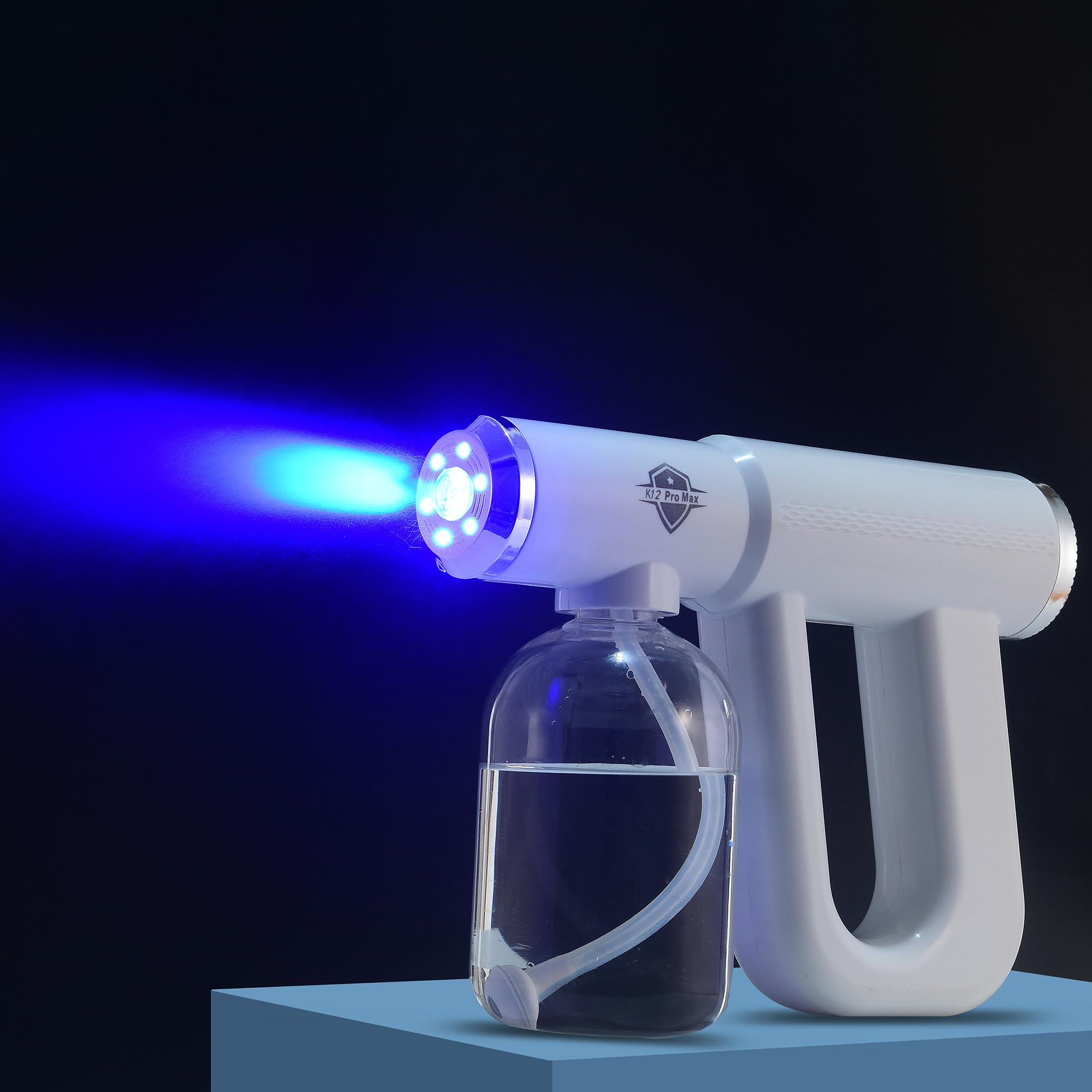Nano Spray Machine Blue Ray Nebulizzatore a pistola, nebulizzatore portatile senza fili e ricaricabile ULV, spray fine per casa, salone, ufficio e uso in viaggio, soluzione ricaricabile a base d'acqua