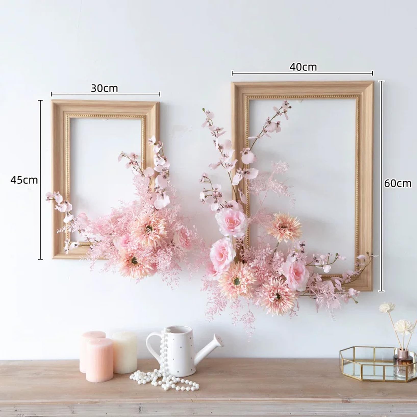Amazon｜HGJH 人工観葉植物 造花 壁掛け 枯れない花 SET.2 吊り下げ
