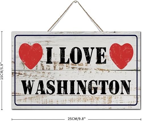 Miniatura 8 de Autravelco Letrero rústico de madera establecida con texto en inglés I LOVE Texas Home Decor Sign Country USA America Map Gift Wall Art - Placa de