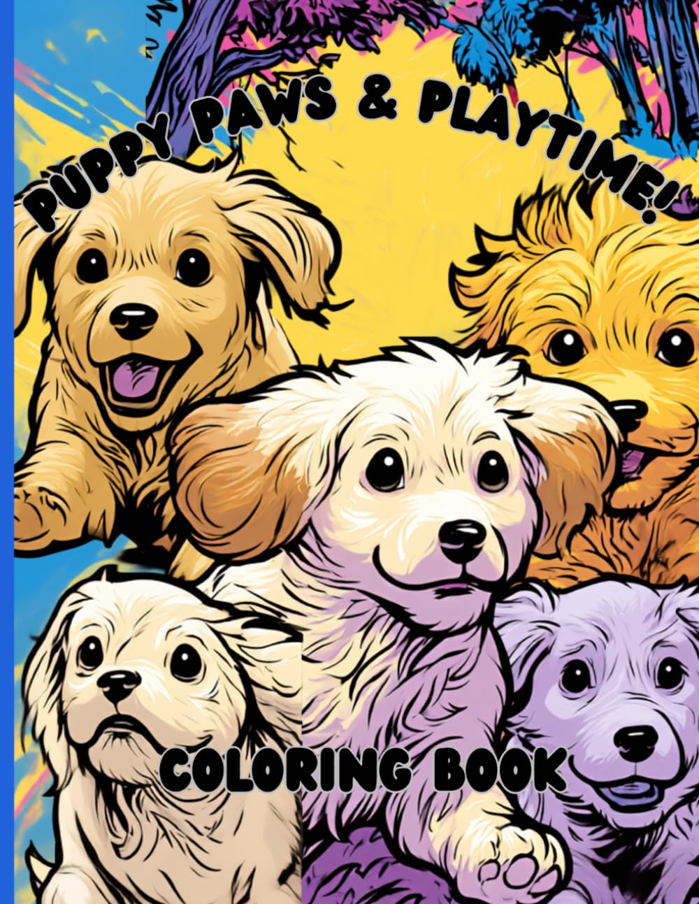 Puppy Paws & Playtime! Coloring Book
