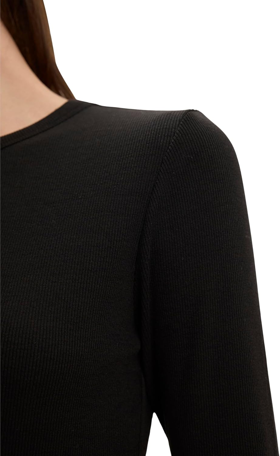 Velvet by Graham & Spencer Women's Camino Modal Rib Longsleeve T-Shirt