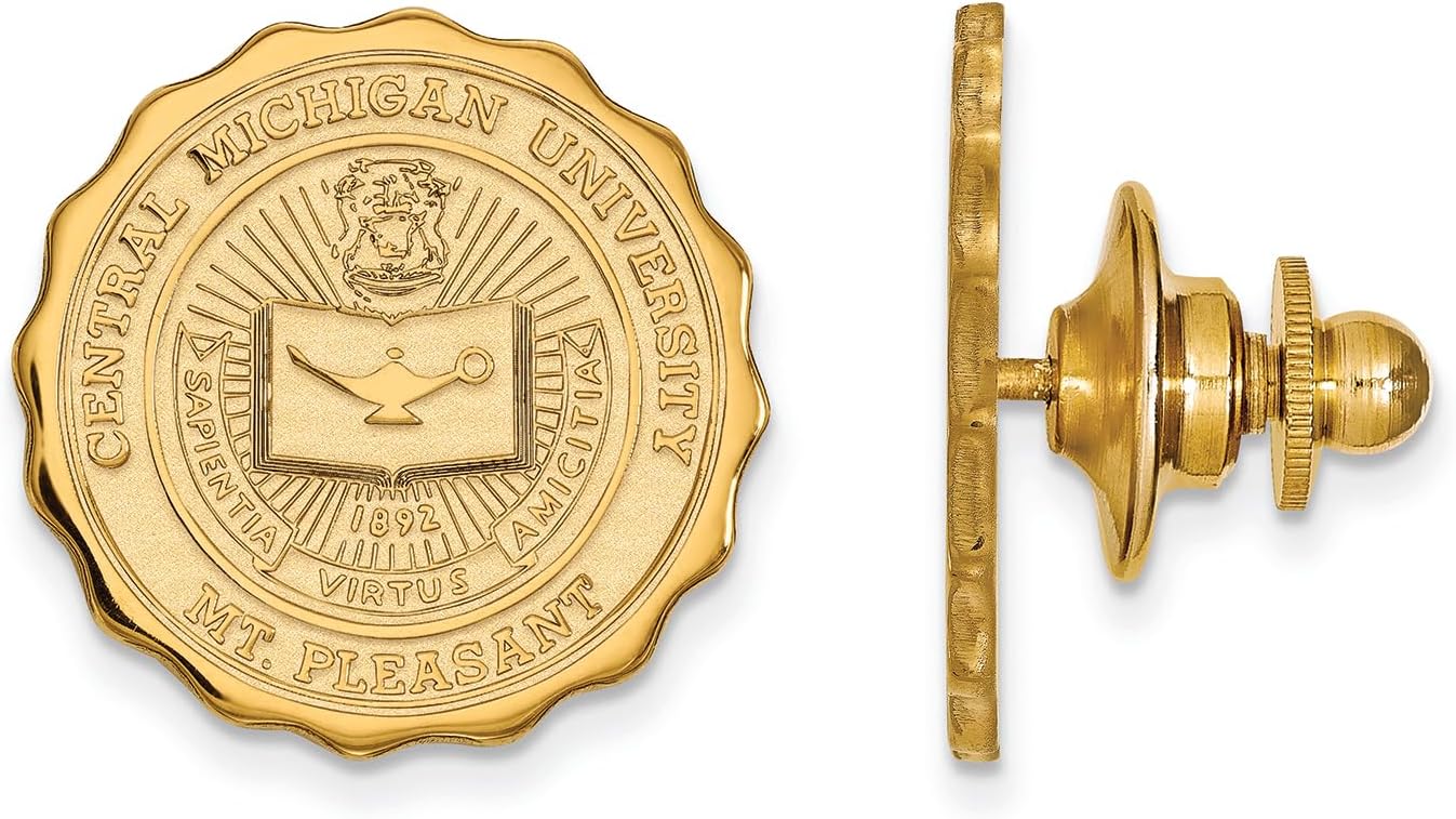 Central Michigan Crest Lapel Pin (Gold Plated)