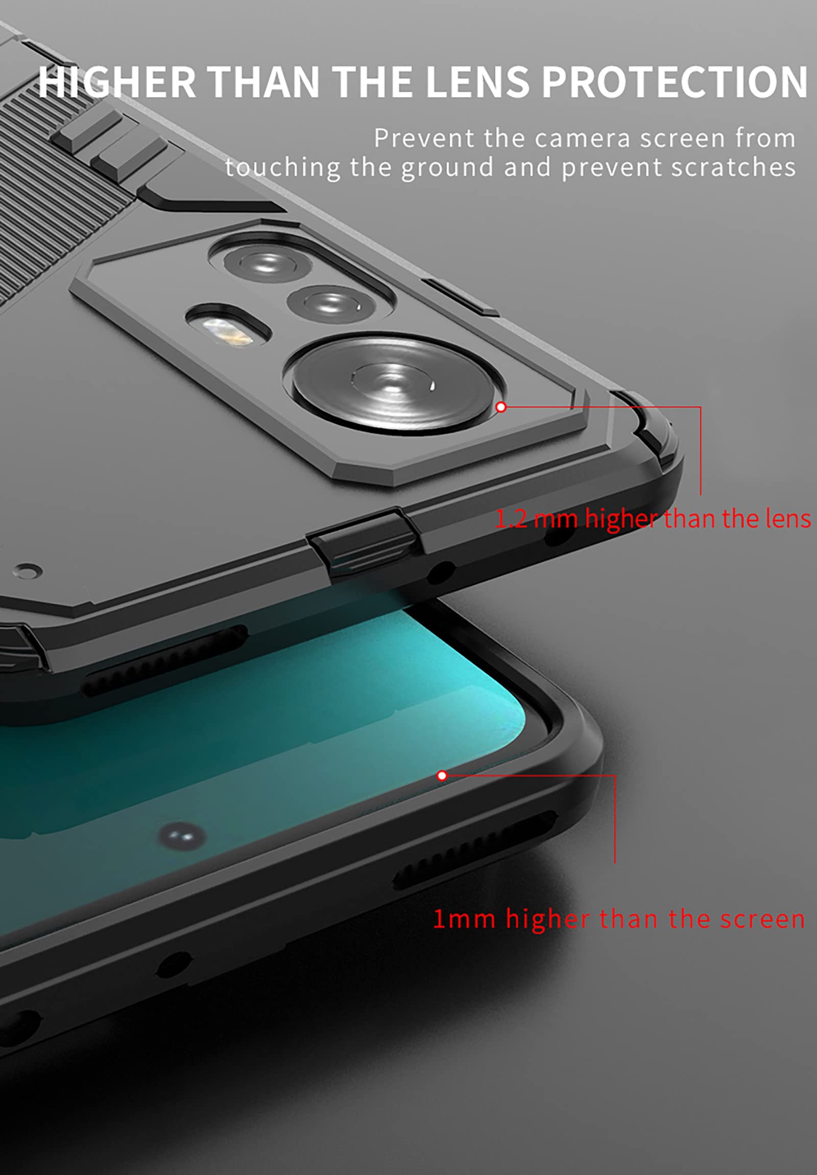 For Xiaomi Redmi Note 12 Turbo 5G Punk Armor 2 in 1 PC + TPU Phone Case(Green