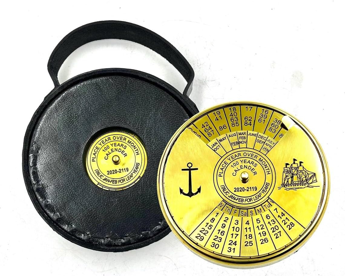 Brass 100 Years Calendar Paperweight: A Timeless Symbol of Tradition, Craftsmanship, and Legacy for Celebrating a Century of Milestones and Memories