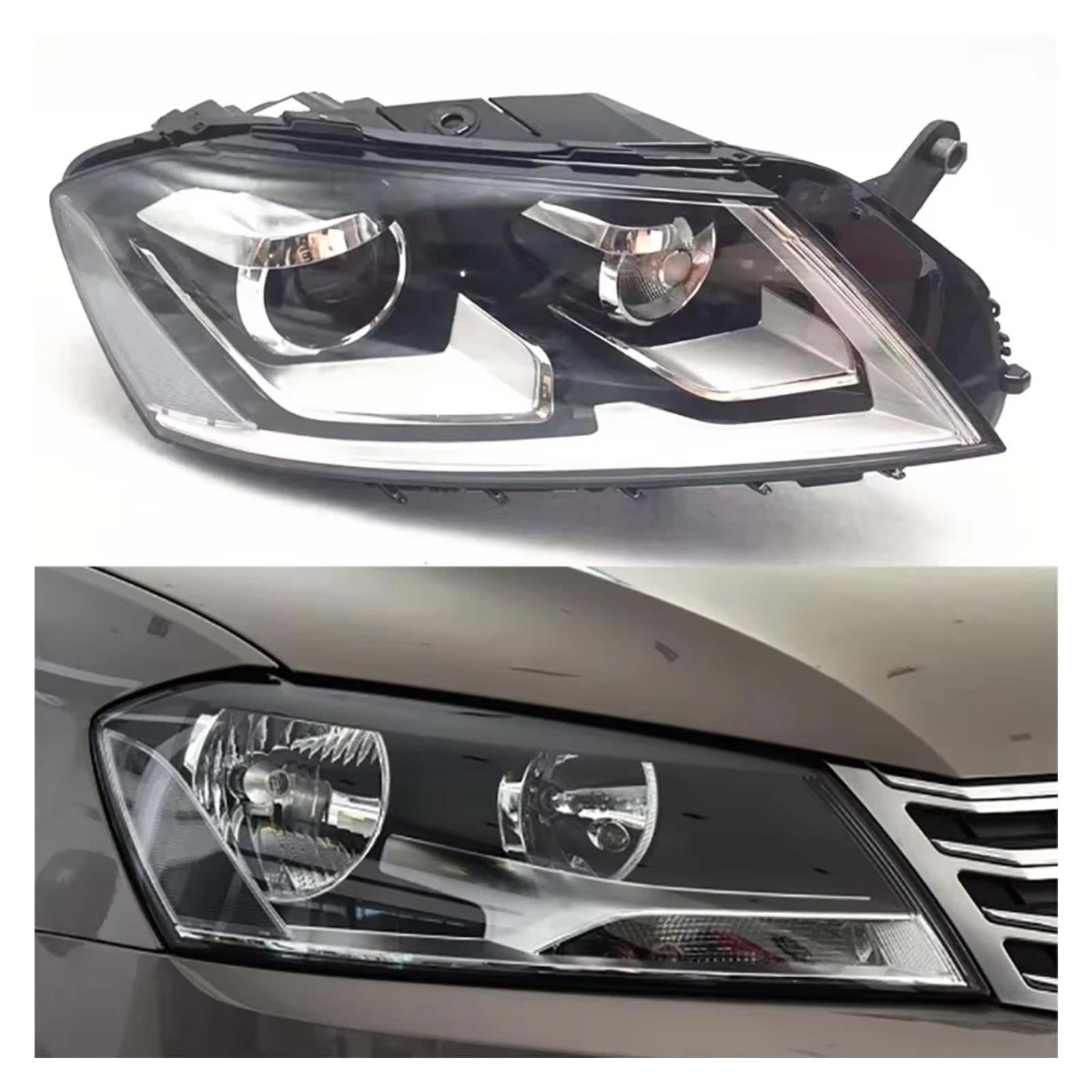 Fari Anteriori per VW Magotan Passat B7 2012-2016 Gruppo Ottico Anteriore Luci per Auto Gruppo Ottico Anteriore Fari Anteriori Gruppo Ottico Anteriore (Sinistro e Destro)