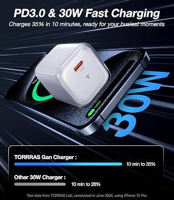 TORRAS Low Temp 30W USB C Charger & Magnetic Case Buy Together to Save 15%