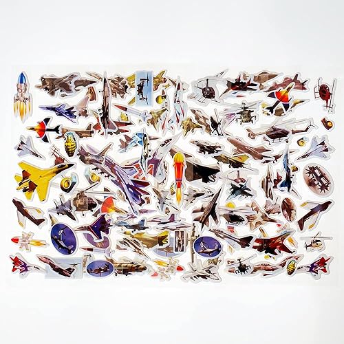 Miniatura 10 de Calcomanías hinchadas 3D para niños, 8 hojas diferentes, incluyendo calcomanías de animales para niños y niñas Animales,Dinosaurio