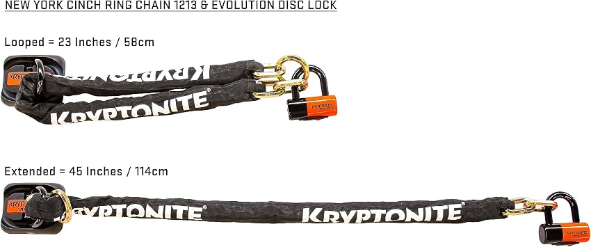Kryptonite New York Lock + Evolution – Chain 130 cm